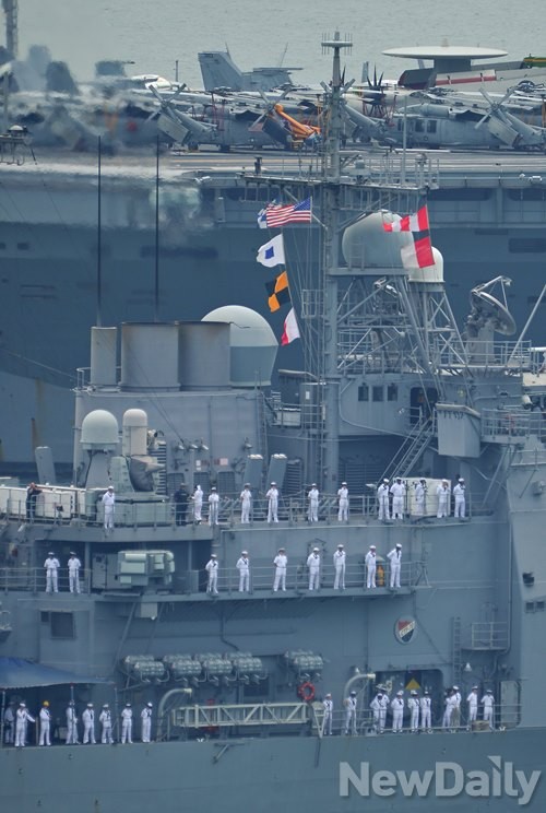 ▲ 조지워싱턴호 함교 ⓒ뉴데일리 정상윤