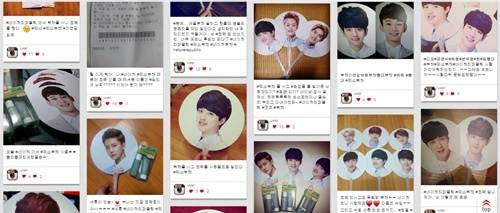 ▲ ⓒ사진=부채를 구입한 엑소 팬 SNS 글 캡처