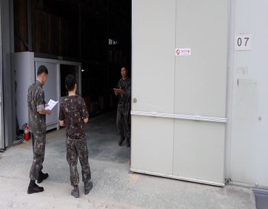 ▲ 군수품 현장관리 모습.ⓒ국방부