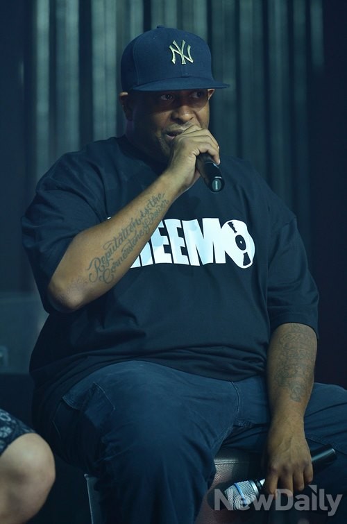 ▲ 다이나믹 듀오와 협업한 DJ 프리미어(a.k.a. 프리모)ⓒ뉴데일리 정상윤 기자