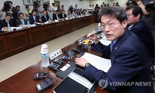 ▲ 조희연 서울시교육감이 지난 14일 오후 서울 종로구 서울시교육청에서 자율형사립고 교장들과 간담회를 하고 있다. ⓒ 연합뉴스(무단전재 및 재배포금지)