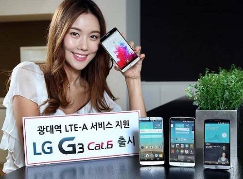 ▲ LG전자는 오는 25일 광대역 LTE-A 서비스를 지원하는 'G3 Cat.6(G3 카테고리6)'를 국내 이통 3사를 통해 출시한다. ⓒLG전자 제공