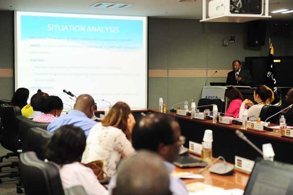 ▲ 조지 셈페호 탄자니아 MVP 사업 자문관의 발표 장면 [사진: KOICA 제공]