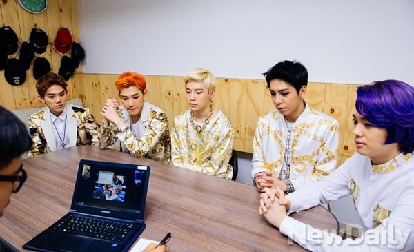 ▲ 남성5인조 댄스그룹, '빅플로'(BIGFLO)는 뉴데일리 윤희성 기자와 7월28일 만나 인터뷰를 했다ⓒ뉴데일리 정재훈 기자
