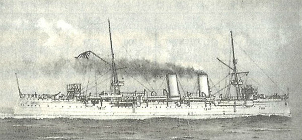 ▲ 청일전쟁의 일본 순양함 요시노.(자료사진)