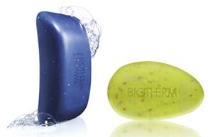 ▲ ⓒ남성용 '티존 모공 비누'와 여성용 '해초 모공 비누(사진=미디컴 제공)