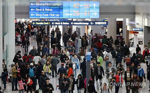 ▲ 2014년 2분기 해외관광 지출액이 사상 최대를 기록했다. ⓒ 연합뉴스