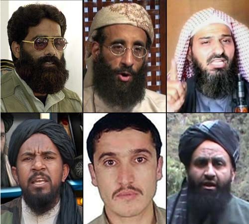 ▲ 오사마 빈 라덴 '제거'를 전후로 '제거'된 알 카에다의 중견 간부들. [사진: 美NBC 보도화면 캡쳐]