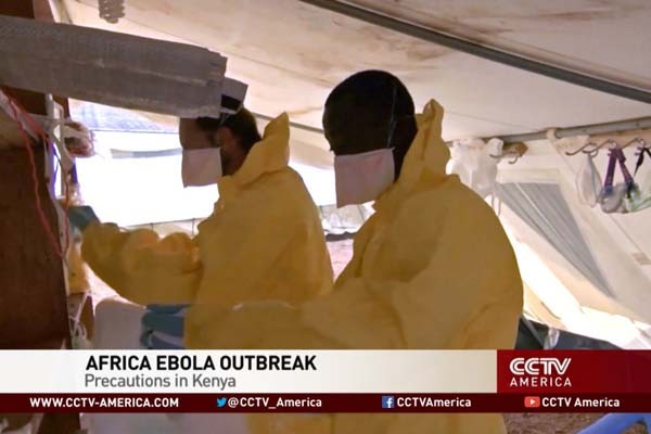 ▲ WHO는 13일(현지시간) 전 세계를 '카테고리'로 분류하고, 동아프리카 케냐를 위험군인 '카테고리 2'로 지정했다. [사진: 中CCTV 미주판 보도화면 캡쳐]