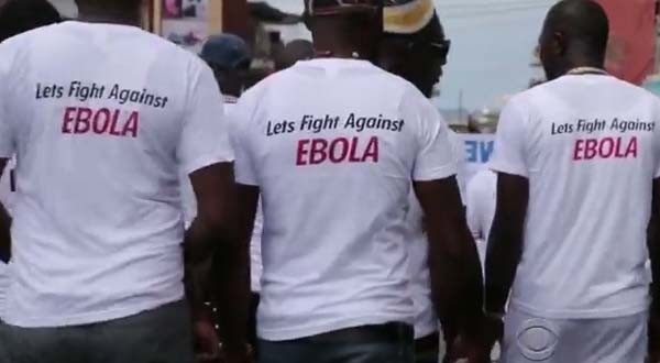▲ 한편 아프리카에서 에볼라 공포가 확산되자 일각에서는 "에볼라에 맞서자"는 운동이 일어나고 있다고 한다. [사진: 美CBS가 유튜브에서 캡쳐한 사진]