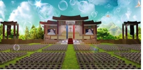 ▲ 해미읍성의 AYD 폐막미사 공간 구성