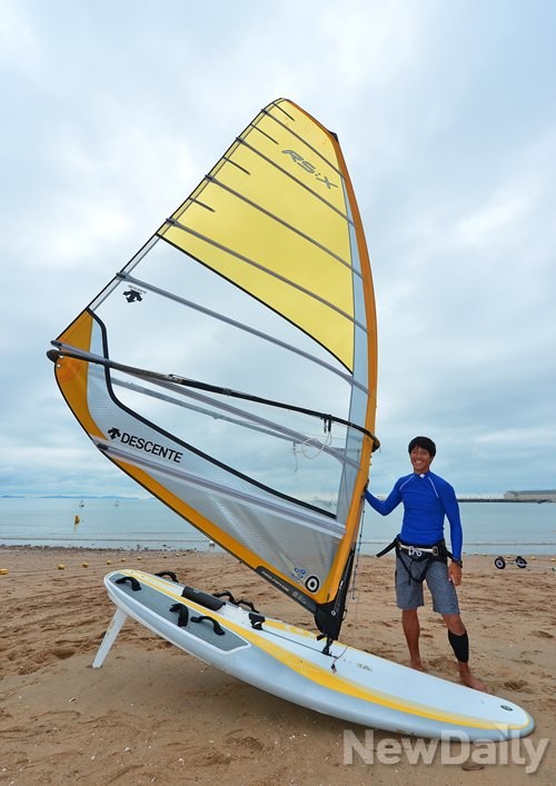 ▲ 윈드서핑 국가대표 이태훈 선수 ⓒ 정상윤
