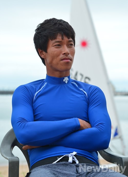 ▲ 윈드서핑 국가대표 이태훈 선수 ⓒ 정상윤