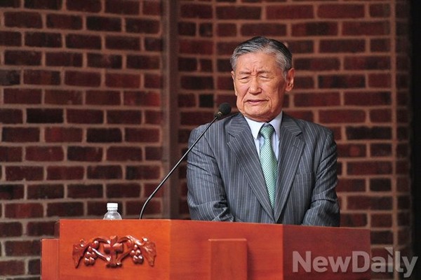 ▲ 제42회 이승만포럼에 발제자로 나선 남시욱 세종대학교 석좌교수ⓒ뉴데일리 정재훈 기자