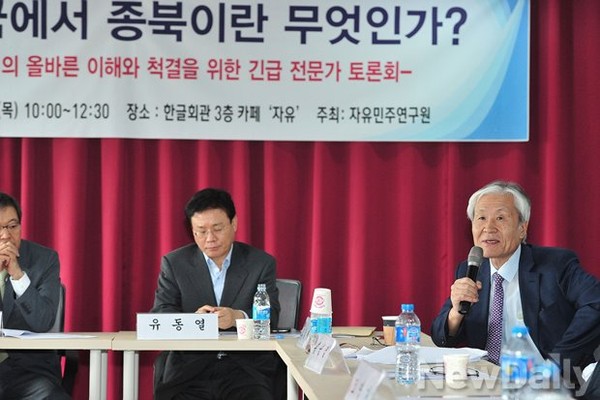 ▲ 종북문제 전문가 조갑제 대표 ⓒ뉴데일리 정재훈