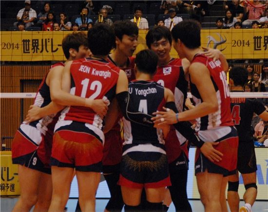 ▲ 대한민국 남자 배구대표팀ⓒ대한배구협회