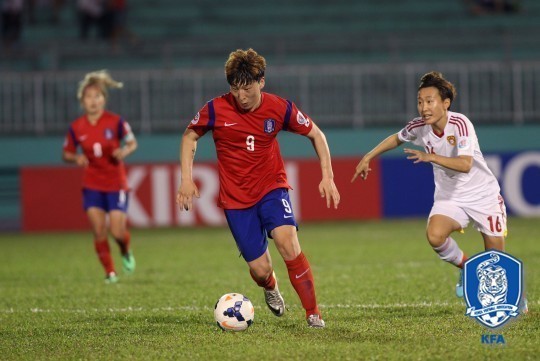 ▲ 박운선 선수.ⓒ대한축구협회