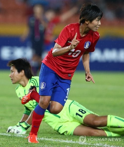 ▲ 지소연 선수.ⓒ연합뉴스