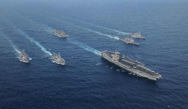 ▲ 미 해군 항모강습단 모습.ⓒ미해군