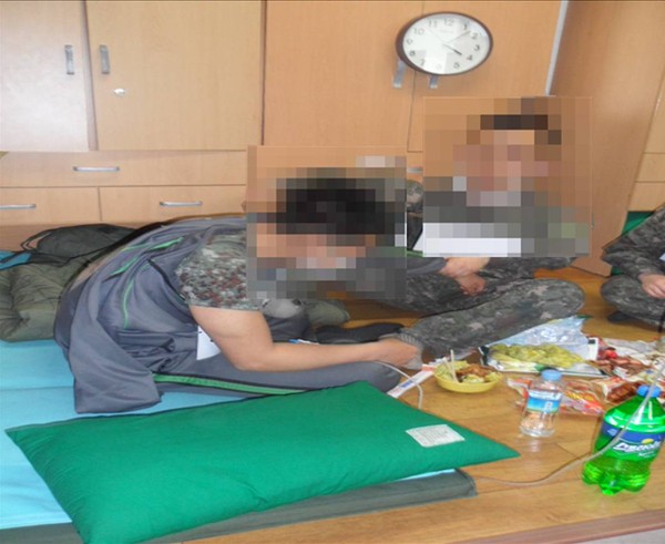 ▲ 윤 일병 현장검증 모습.ⓒ육군