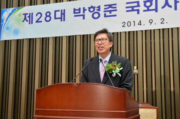 ▲ ▲ 박형준 신임 국회사무총장이 2일 국회 19개 상임위원회 수석전문위원들과 첫 조찬간담회를 하고 상임위별 현안을 점검했다. ⓒ국회 사무처 제공