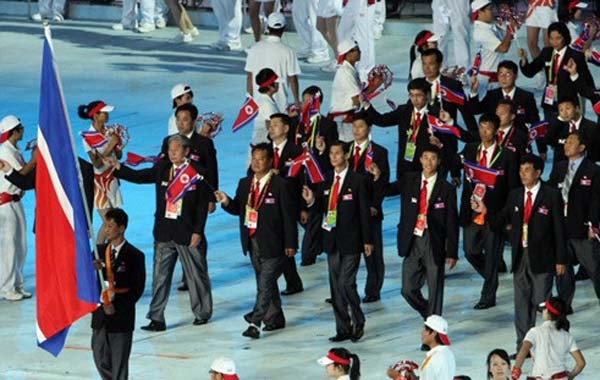 과거 인천아시안게임 당시 북한 선수단의 모습. [자료사진]