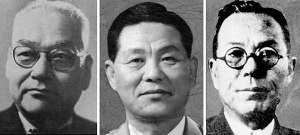 ▲ 왼쪽부터 신익희, 조봉암, 김성수ⓒ뉴데일리DB