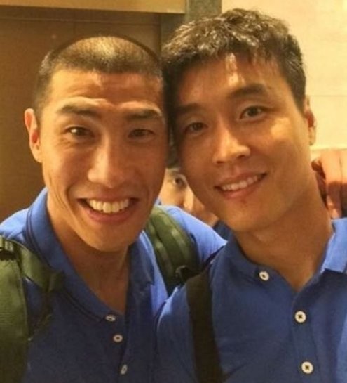 ▲ 차두리와 이동국 선수(오른쪽).ⓒ차두리 트위터