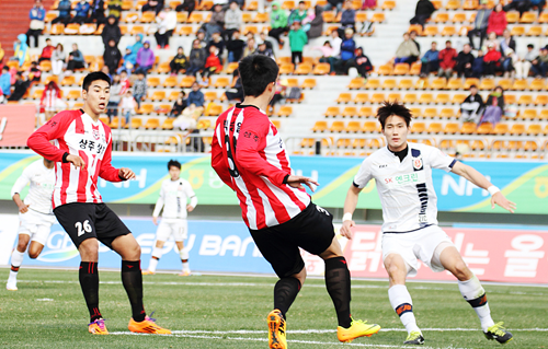 ▲ 상주 상무 선수들.ⓒ프로축구연맹