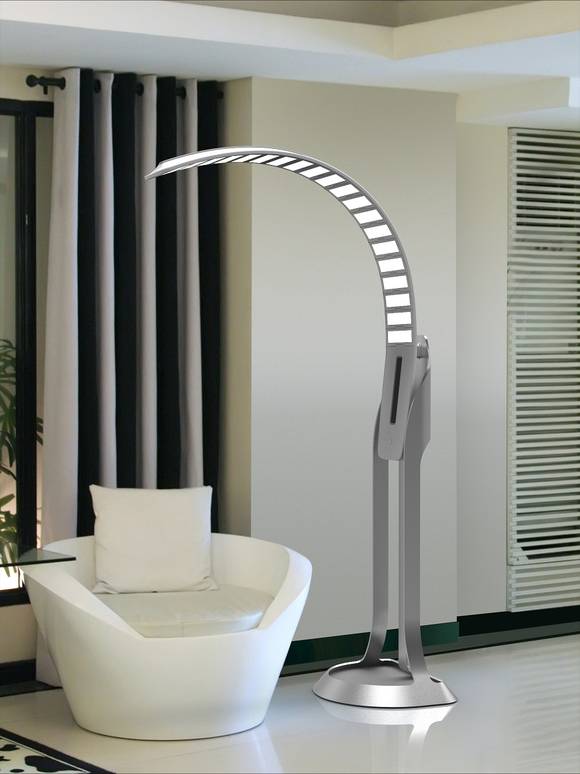 ▲ LG화학의 OLED조명 패널이 적용된 등기구(美 Acuity 제품) ⓒLG화학