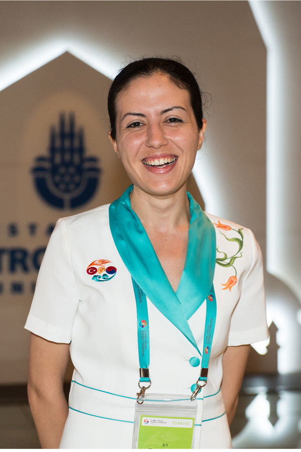 ▲ ⓒ이스탄불 홍보관 한국어 통역도우미 펠린 에브렌셀. 