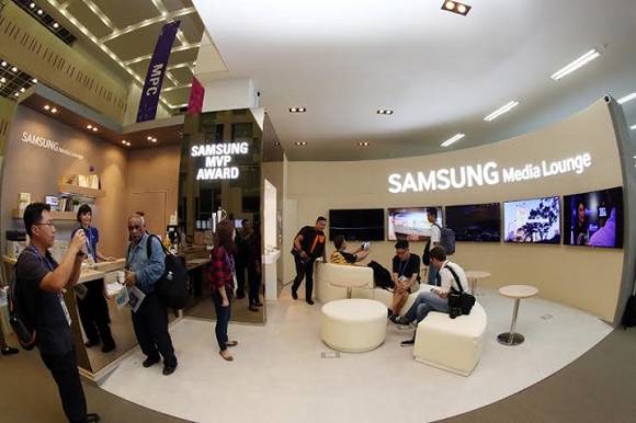 ▲ 삼성전자는 인천 아시안게임 후원을 위해 '삼성 미디어 라운지(Samsung Media Lounge)'와 '선수들을 위한 휴게공간(Samsung Athletes Meet)'을 마련했다.ⓒ삼성전자 제공