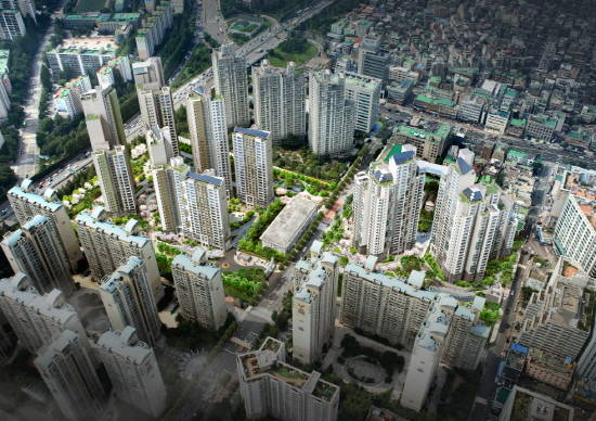 ▲ 대우건설은 서울 서초구 삼호 1차 아파트를 재건축한 '서초 푸르지오 써밋'을 이달 분양한다.ⓒ대우건설