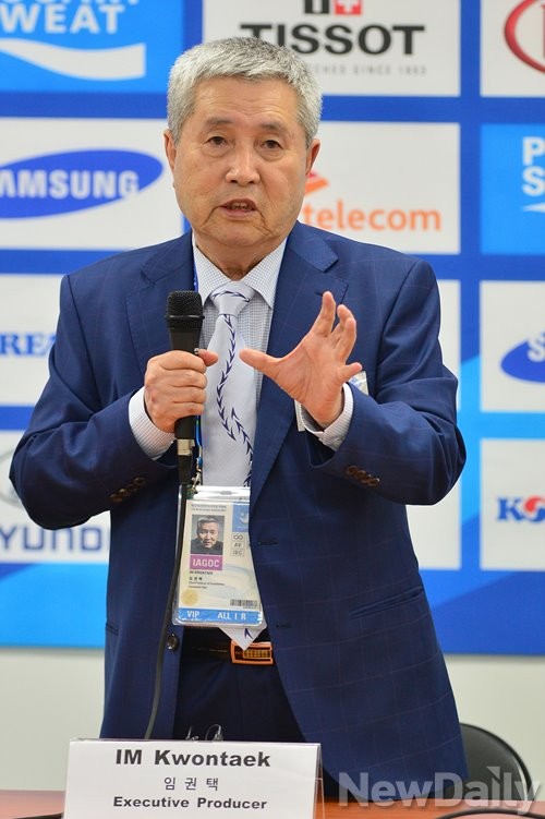 ▲ 인천 아시안게임 개막식 연출을 맡은 임권택 총감독ⓒ정재훈 기자