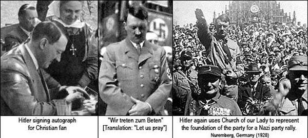 ▲ 카톨릭 신자인 히틀러는 틈틈이 대중들에게 "신께 기도하자"고 외쳤다. [자료사진]
