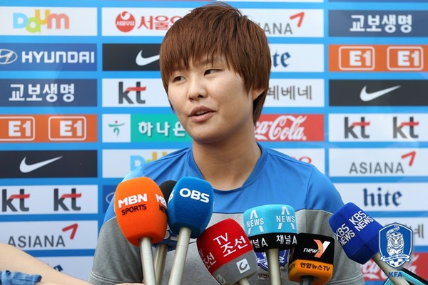 ▲ 지소연 선수.ⓒ대한축구협회