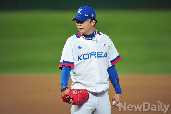 ▲ 양현종은 대만과의 경기에 선발투수로 나서 4이닝 동안 삼진 7개를 잡아내며 호투했다.ⓒ정재훈 기자