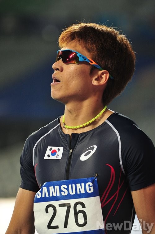 ▲ 김국영 선수.ⓒ정재훈 기자