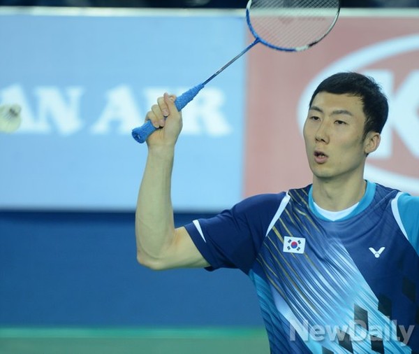 ▲ 국군체육부대 소속 배드민턴 국가대표 유연성 선수.ⓒ정상윤 기자