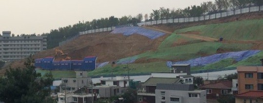 ▲ 이화여대 기숙사 공사중인 현장 모습. 2014.09.28 ⓒ 뉴데일리 김태민 기자