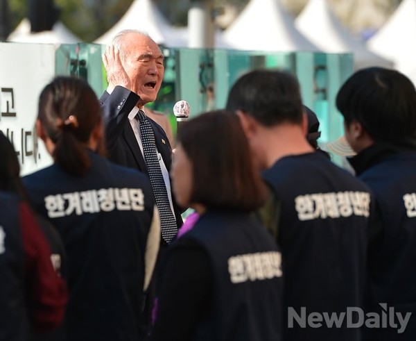 ▲ 장경순 전 국회부의장 ⓒ 뉴데일리 정상윤 기자