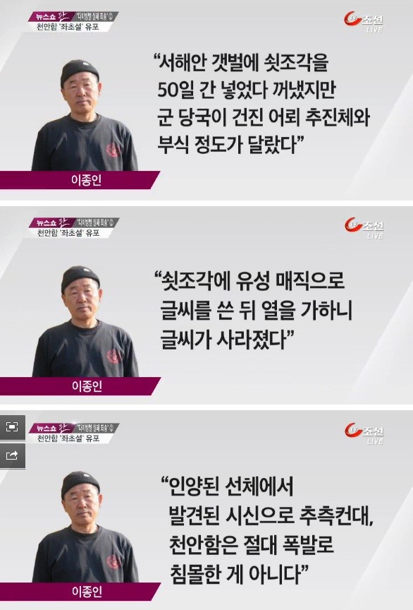 ▲ 이종인 대표의 주요 발언 모음.  ⓒ TV조선 캡처