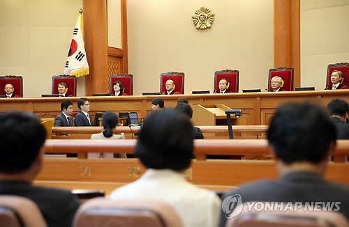▲ 통진당해산 12차변론재판을 열고 있는 헌법재판소 ⓒ연합뉴스