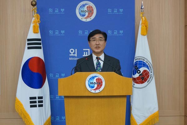 ▲ 노광일 외교부 대변인 ⓒ대기원시보 보도화면 캡쳐