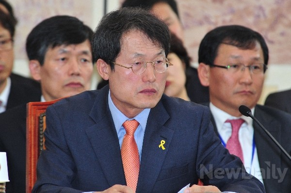 ▲ 16일 국회에서 열린 교육문화체육관광위원회 국정감사에 출석한 조희연 서울시교육감. ⓒ뉴데일리 이종현 기자