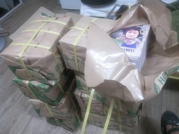 ▲ ▲이병하 씨가 살포를 위해 사전에 준비한 포스터 사진 ⓒ이병하 씨 페이스북 캡쳐