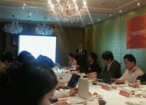 ▲ 21일 슈피겐코리아가 코스닥상장을 위한 IPO 기자간담회를 진행했다. ⓒ 임초롱 기자