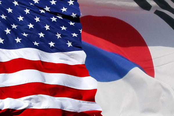 ▲ 美언론들이 한미동맹을 나타낼 때 사용하는 양국 국기 사진. ⓒ美인터넷 커뮤니티 캡쳐