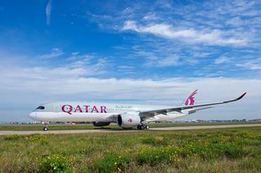 ▲ 카타르항공은 최첨단 항공기인 A350 XWB를 오는 1월 중순부터 도하-프랑크프루트 노선에 투입해 운항할 계획이라고 24일 밝혔다. ⓒ 카타르항공 제공.