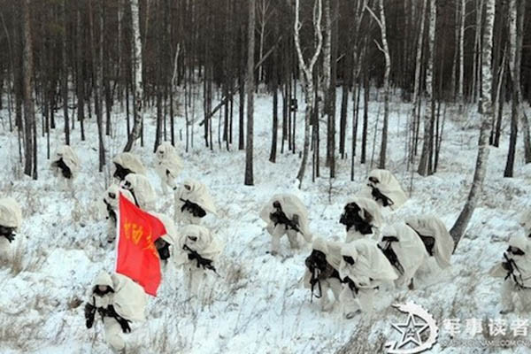 ▲ 중국 공산당 인민해방군은 북한 국경에서 기동훈련 뿐만 아니라 다양한 훈련을 실시한다. ⓒ美프리비컨 한반도 관련 화면 캡쳐